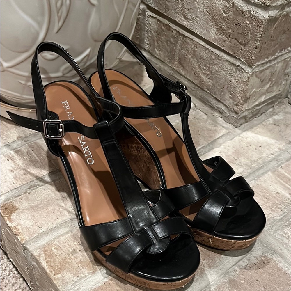 Franco Sarto Black Women's Sandals. Size 7.5